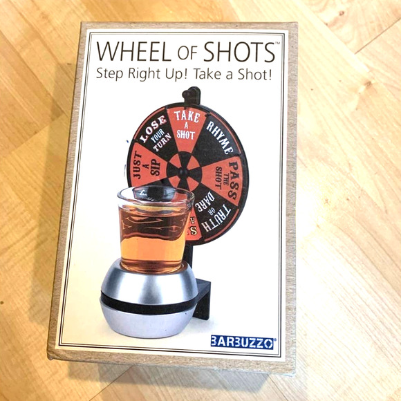Wheel of Shots - Step Right Up! Take A Shot! Drinking Party Game! - New in Box - Picture 1 of 3